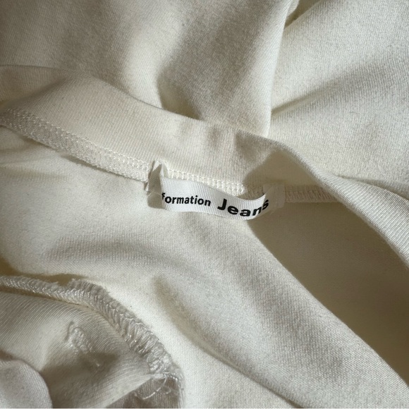 Reformation Jeans Cream Knit Mini Dress - Picture 3 of 3